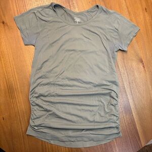 Athleta Olive Short Sleeve Tee Longline
